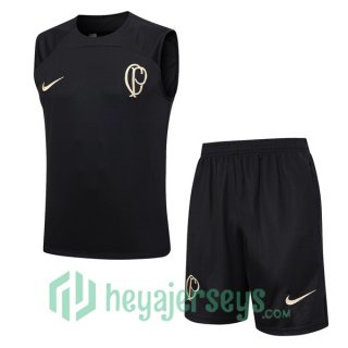Corinthians Soccer Vest + Shorts Black 2023/2024