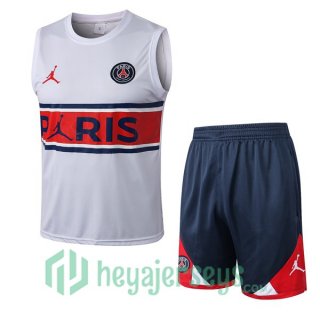 Paris Saint Germain Soccer Vest + Shorts White 2022/2023