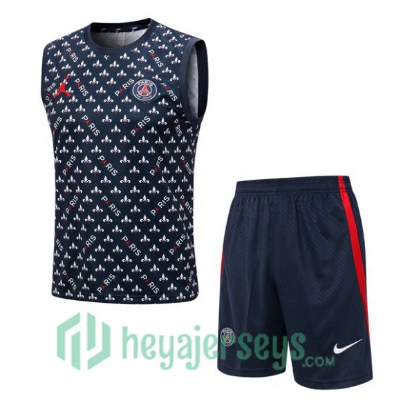 Paris Saint Germain Soccer Vest + Shorts Royal Blue 2022/2023