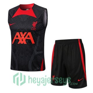 FC Liverpool Soccer Vest + Shorts Black 2022/2023