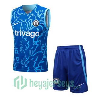 FC Chelsea Soccer Vest + Shorts Blue 2022/2023