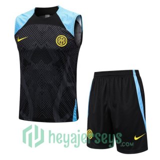 Inter Milan Soccer Vest + Shorts Black 2022/2023