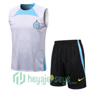 Inter Milan Soccer Vest + Shorts White 2022/2023