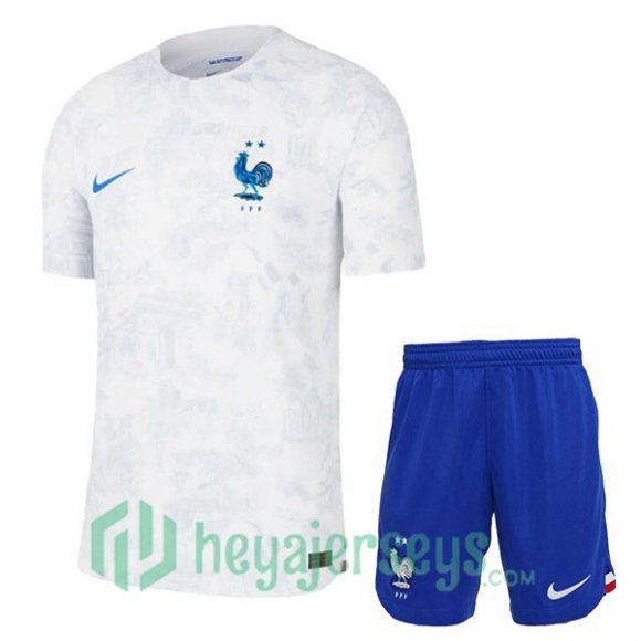 France Kids Away Jersey White 2023/2023