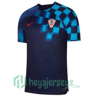 Croatia Away Jersey Black Blue 2023/2023