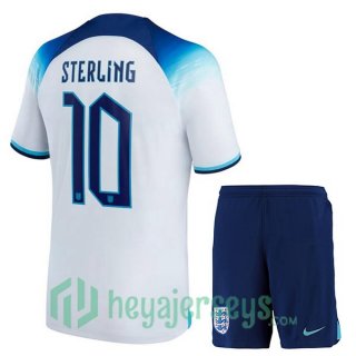 England (STERLING 10) Kids Home Jersey White 2023/2023