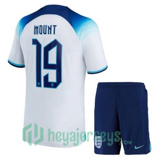England (MOUNT 19) Kids Home Jersey White 2023/2023