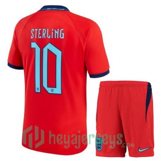 England (STERLING 10) Kids Away Jersey Red 2023/2023