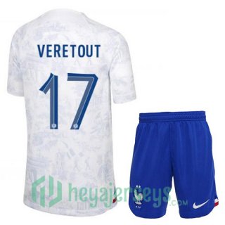 France (VERETOUT 17) Kids Away Jersey White 2023/2023