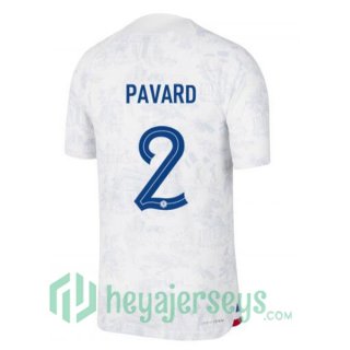 France (PAVARD 2) Away Jersey White 2023/2023