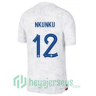 France (NKUNKU 12) Away Jersey White 2023/2023