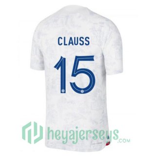 France (CLAUSS 15) Away Jersey White 2023/2023