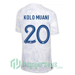 France (KOLO MUANI 20) Away Jersey White 2023/2023