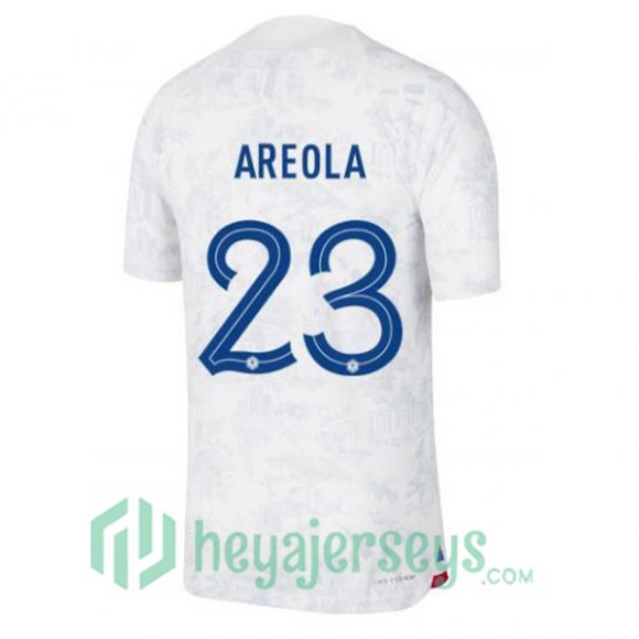 France (AREOLA 23) Away Jersey White 2023/2023