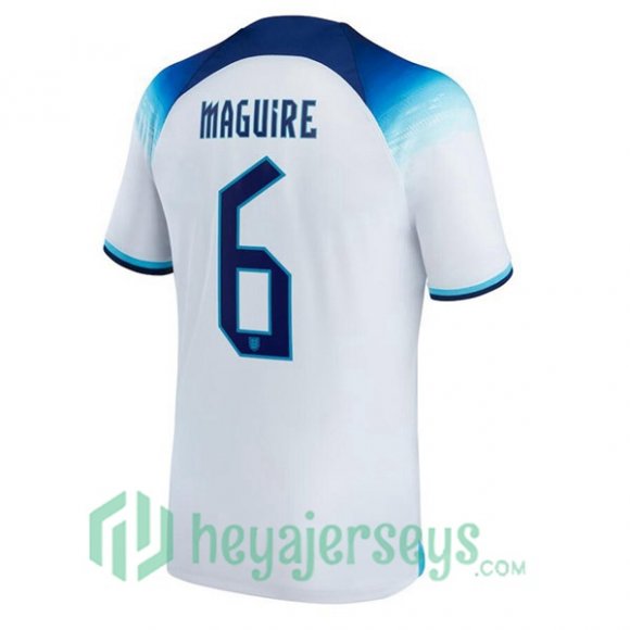 England (MAGUIRE 6) Home Jersey White 2023/2023