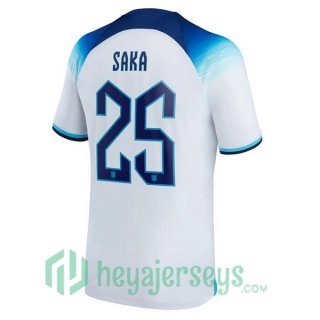 England (SAKA 25) Home Jersey White 2023/2023