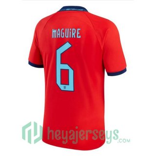 England (MAGUIRE 6) Away Jersey Red 2023/2023