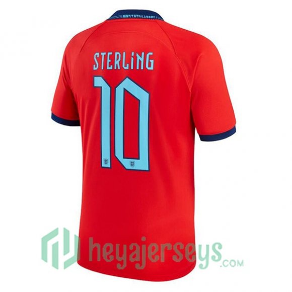 England (STERLING 10) Away Jersey Red 2023/2023