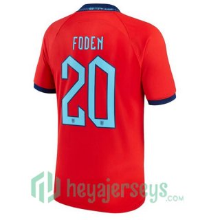 England (FODEN 20) Away Jersey Red 2023/2023