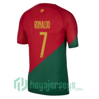 Portugal (RONALDO 7) Home Jersey Red Green 2023/2023