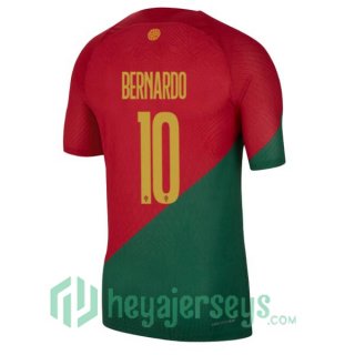 Portugal (BERNARDO 10) Home Jersey Red Green 2023/2023
