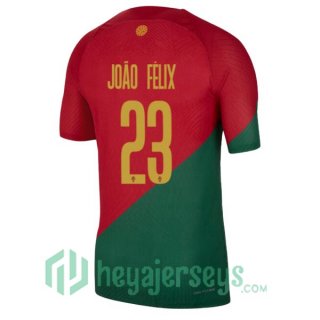 Portugal (JOÃO FÉLIX 23) Home Jersey Red Green 2023/2023