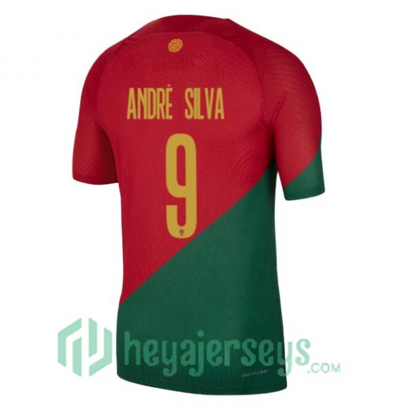 Portugal (ANDRÉ SILVA 9) Home Jersey Red Green 2023/2023