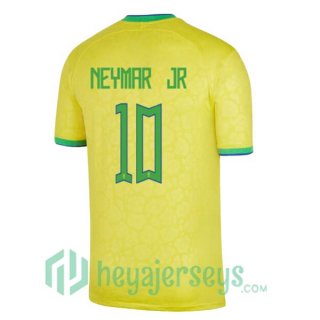 Brazil (NEYMAR JR 10) Home Jersey Yellow 2023/2023
