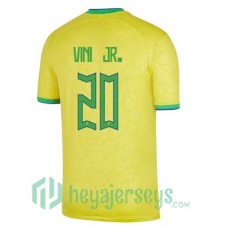Brazil (VINI JR. 20) Home Jersey Yellow 2023/2023