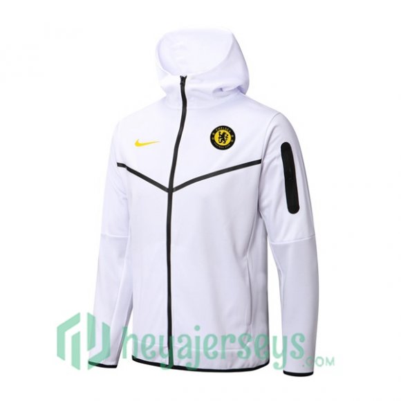 FC Chelsea Training Jacket Hoodie White 2022/2023