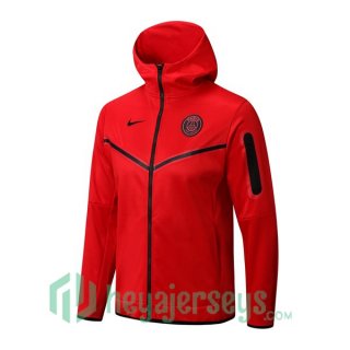 Paris Saint Germain Training Jacket Hoodie Red 2022/2023