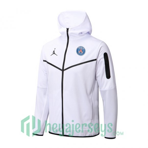 JORDAN Paris Saint Germain Training Jacket Hoodie White 2022/2023