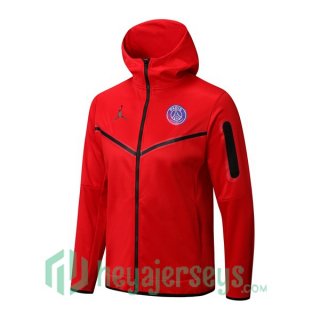 JORDAN Paris Saint Germain Training Jacket Hoodie Red 2022/2023