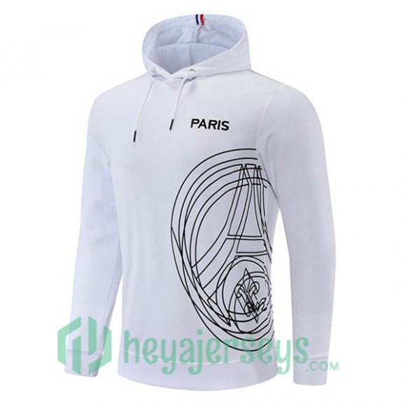 JORDAN Paris Saint Germain Training Jacket Hoodie White 2022/2023