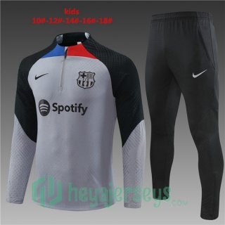 FC Barcelona Kids Training Jacket Suit Grey 2022/2023
