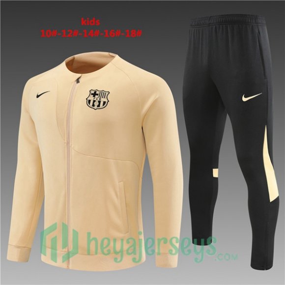 FC Barcelona Kids Training Jacket Suit Brown 2022/2023