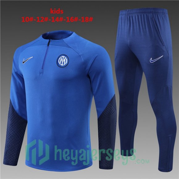 Inter Milan Kids Training Jacket Suit Blue 2022/2023