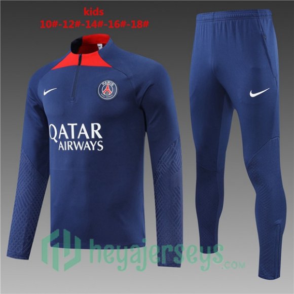 Paris Saint Germain Kids Training Jacket Suit Blue 2022/2023
