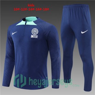 Inter Milan Kids Training Jacket Suit Blue 2022/2023