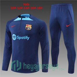 FC Barcelona Kids Training Jacket Suit Blue 2022/2023