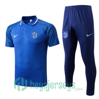 Atletico Madrid Polo Jersey + Pants Blue 2022/2023