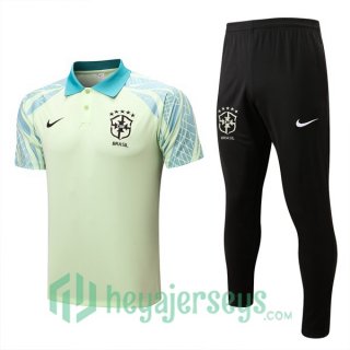 Brazil Polo Jersey + Pants Green 2022/2023