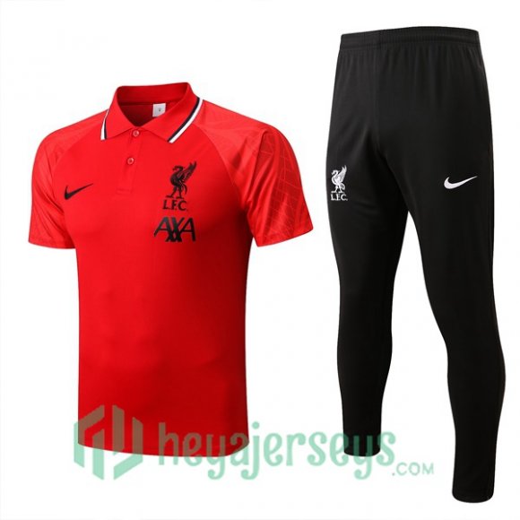 FC Liverpool Polo Jersey + Pants Red 2022/2023