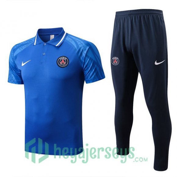 Paris Saint Germain Polo Jersey + Pants Blue 2022/2023