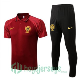 Portugal Polo Jersey + Pants Red 2022/2023