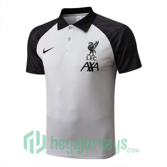 FC Liverpool Polo Jersey Grey Black 2022/2023