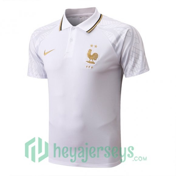 France Polo Jersey White 2022/2023