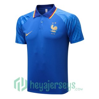 France Polo Jersey Blue 2022/2023