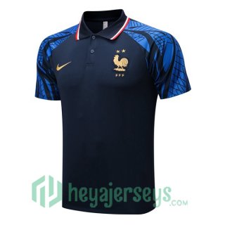 France Polo Jersey Royal Blue 2022/2023