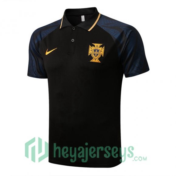 Portugal Polo Jersey Black 2022/2023